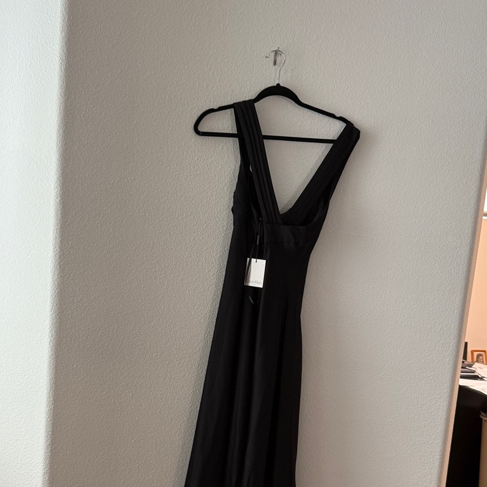 Calvin Klein satin  Black Dress